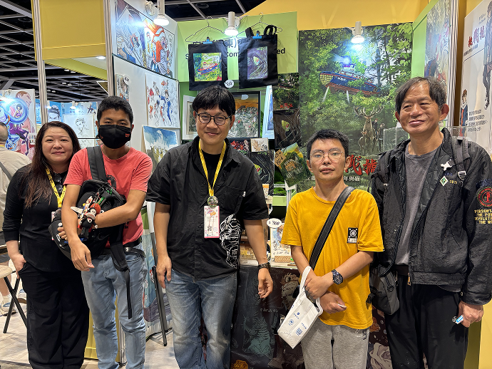 一眾會員參加香港動漫節。
